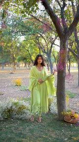 Soft Green Anarkali Set