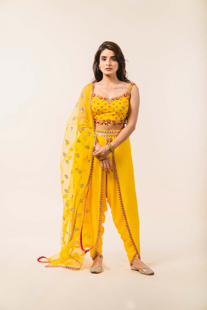 Dhoti salwar with top hot sale