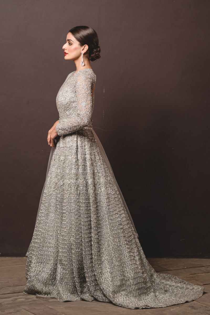 Georgette Beautiful Anarkali Kurta Dupatta Set Printed Women's Long Gown  Dress | eBay