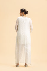 Off White Jaclet And Dhoti Set